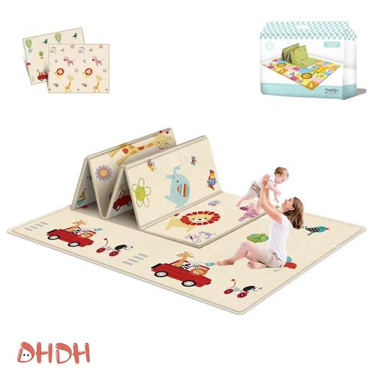 Activities mat for baby Outdoor Camping Mat Foldable Play Mat Double-Sided Cartoon Pattern Waterproof Carpet Easy to Carry